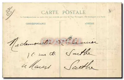 Wewnętrzne wnętrze Góry Świętego P. de Montfort — Las MERVENT (Vendée) — kolekcja A. Robin, Fontenay-le-Comte — Rewers