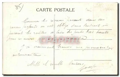 Floresta de MERVENT — O Ponte do Délugé — Edit. Guiller, Fontenay-le-Comte — Verso