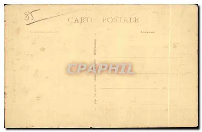 Bilhete postal antigo Mortagne as quedas d'água em Bouchet — Verso