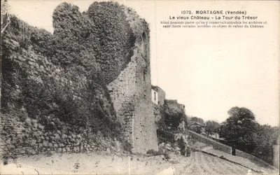 Mortagne (Vendée) — O velho Castelo - A Torre do Tesouro — Bilhete postal antigo n°1072