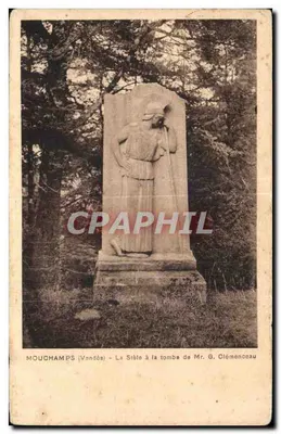 Mouchamps (Vendée) — A Sibila na tumba do Sr. G. Clémenceau — Cliché Sibard