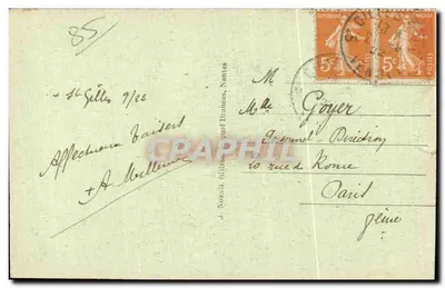 Croix-de-Vie (Vendée) — Ołtarz w Kościele — Rewers