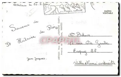 Saint-Gilles-Croix-de-Vie — vista panorâmica — Edições Gaby, Nantes — Verso
