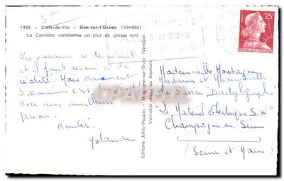 Crotix-de-Vie — Sion-sur-l'Océan (Vendée) — Ediciones Jehly — Reverso