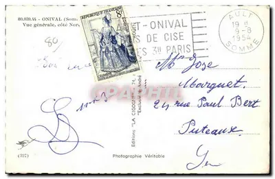 Ault-Onival — Ogólny widok, strona północna — Cigogne — Rewers