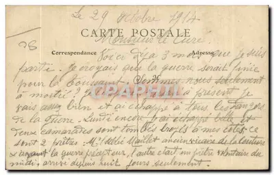 Estatua do Curá — Montdidier — C. Catoire, editor 32 — Verso