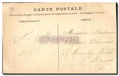 Mers-les-Bains — Plaża przy niskiej mierze i Casing — Nieznany wydawca, nr 12 — Rewers