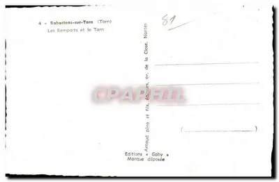 Rabastens-sur-Tarn — Zamek i Tarn — Wydawnictwo Gaby — Rewers
