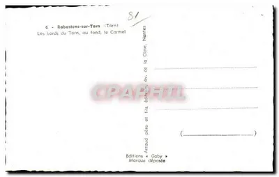 Rabastens-sur-Tarn — Brzegi Tarnu, na tle, Karmel — Wydawnictwo Gaby — Rewers