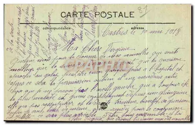 Castres — Vista generale — Editore non identificato, numero di serie non visibile — Verso