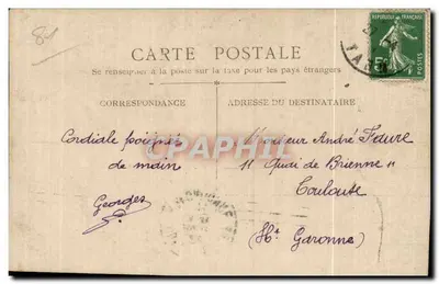 Castres (Tarn) — L'Agout i mostek Strasburski — Sagnes, Wyd. Castres — Rewers