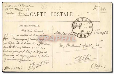 Castres — Quais i Lavoirs — Fototypia Tarnaise, Poux, Albi — Rewers