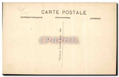 Albi - Antigo Arcebispo (Atualmente Museu) — Le Tarn Illustré, série P. X, n°11 — Verso