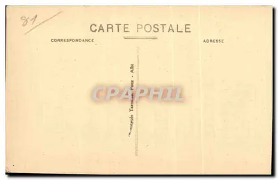 Albi — Rue des Prêtres — widok katedry — Le Tarn Illustré, P.X. — Rewers