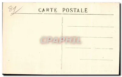 Albi — Kerk van Sint Cecilia — Het Jubé — Fototipie Poux - Albi — Achterkant