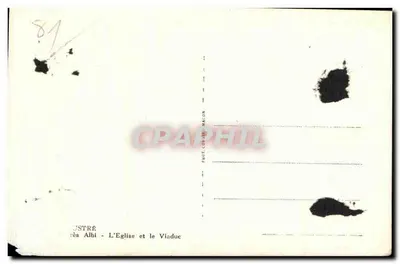 Ustré - A Igreja e o Viaduto — Cim — Verso