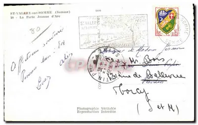 St-Valéry-sur-Somme — La Porte Jeanne d'Are — Cimy — Verso
