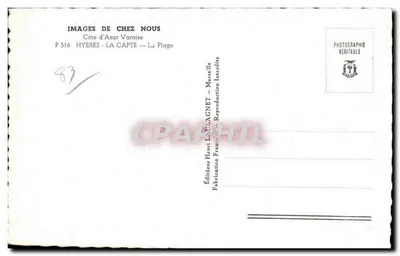 La Capte — Plaża — Wydawnictwo Henri Laugagnet — Rewers