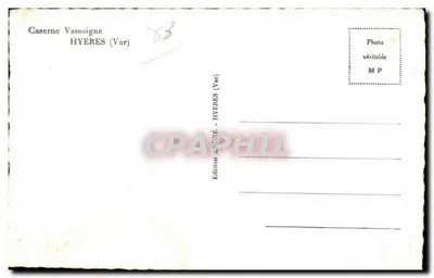 Caserne Vassoigne — Hyères (Var) — Wydawnictwo André, Hyères (Var) — Rewers