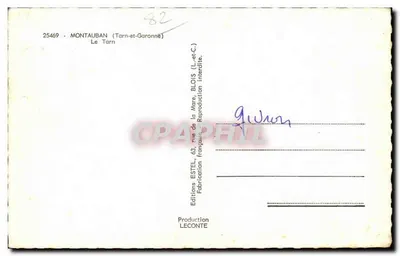 Tarn w Montauban — widok z jeziora — Éditions Estel — Rewers