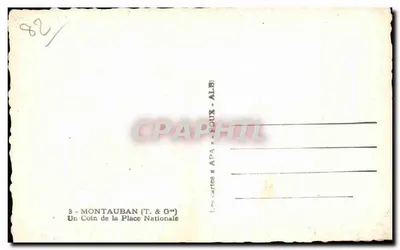 Place Nationale — Montauban — wydawca APA & FOUX — Rewers