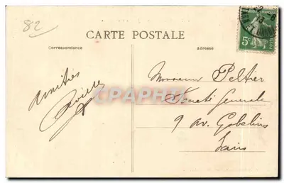 Montauban — Jardin des Plantes — Achille Boute, phot. Montauban, n° 217 — Verso