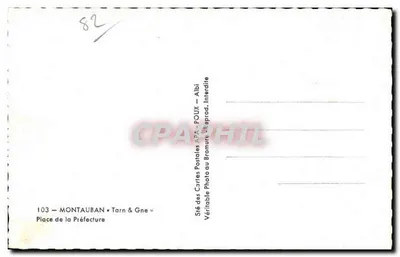 Place de la Préfecture — Montauban — éditeur APA — Verso