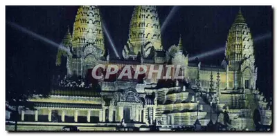 Temple d'Angkor-Vat — éclairage nocturne — Blanche & Jacopozi, Paris