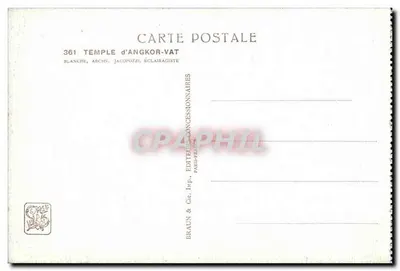 Temple d'Angkor-Vat — éclairage nocturne — Blanche & Jacopozi, Paris — Verso