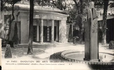 Paris - Exposition des Arts Décoratifs - Pavillon du Commissariat Général — Marcel Chrétien-Lalanne, architecte