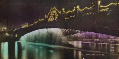 Chute d'eau illuminée — Paris — éditeur A.N. n°183