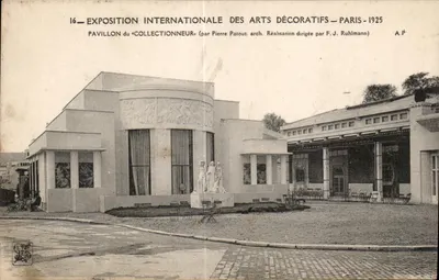 Exposition Internationale des Arts Décoratifs — Paris 1925 — Pavillon du Collectionneur — Architecte Pierre Patout, Réalisation dirigée par F.J. Ruhlmann