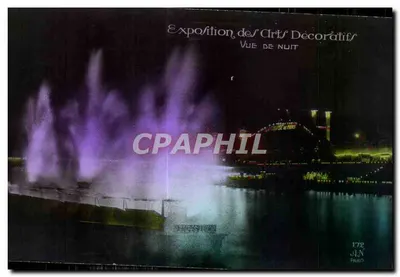 Exposition des Arts Décoratifs — Vue de nuit — Éditions A.N. n°172