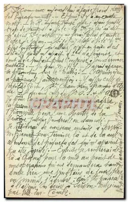 Ville-sur-Tourbe — Ruínas após a Grande Guerra — Ed. P. Dealingly, Sainte-Menehould — Verso
