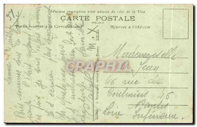 Vitry-le-François (Marne) — Estátua do Coronel Moll — Ed. J. B. — Verso