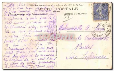VITRY-le-FRANÇOIS (Marne) — La Cattedrale — Edit. J. B. n°13 — Verso