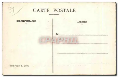 Vitry-le-François — Vista general tomada del Barrio de Cavalerie — Edición del Grand Bazar, Vitry-le-François — Reverso