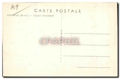 Chemillé (M.-et-L.) — Katedra Najświętszej Maryi Panny — Côme & Mr. Macon — Rewers