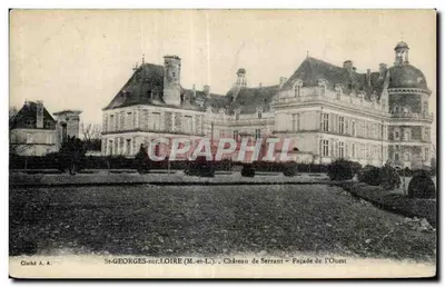 St-Georges-sur-Loire (M.-et-L.) — Castelo de Serrant — Fachada do Oeste — Cuché A. A.