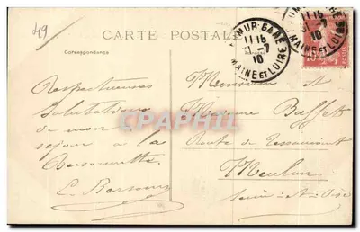 Castelo do Bellay — Arredores de Saumur (Maine-et-Loire) — por Allones — fot. F. Virelaker — Verso