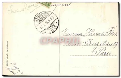 Luxemburgo — Grund et Ville Haute — Ch. Bernhoeft, Luxemburgo — Verso