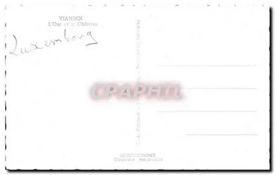 Vianden — Rzeka Our i Zamek — E.A. Schmack — Rewers