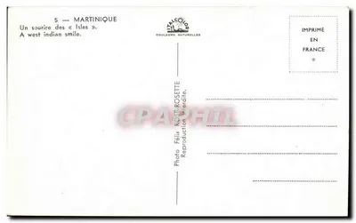 Uśmiech z Martinik — Uśmiech z «Isles» — Félix Rosenette, seria 5 — Rewers