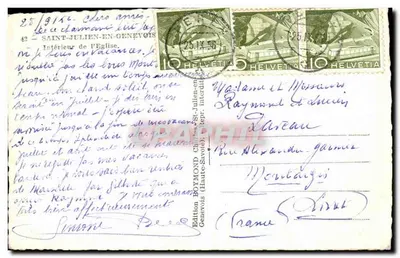 Wnętrze kościoła — Saint-Julien-en-Genevois — Wydawnictwo BOYMOND — Rewers