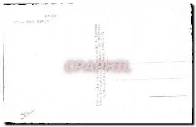 Hotel Balima — Casablanca — Wydawnictwo Cigogne — Rewers