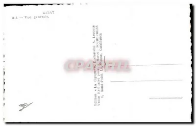 Radat — Vista geral — Edição La Cigogne, Casablanca — Verso