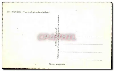 Tanger — Vista geral tirada do Chart — Edição S. ELGALY — Verso