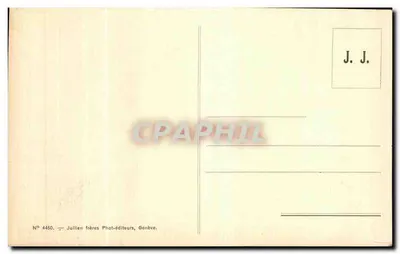 Costume di Savièse, Valais — Jullien fratelli, Ginevra, n° 4460 — Verso