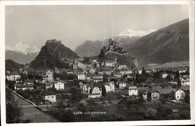 Sion. vista geral — Série 60T — Editor C. Mussler, Sion