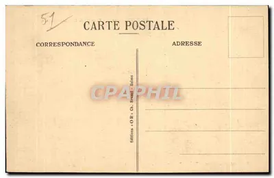 Dormans (Marne) — Kaplica Uznania — Panorama z rzeką Marne, Tréloup (Aisne) i Lasem Rys — Rewers